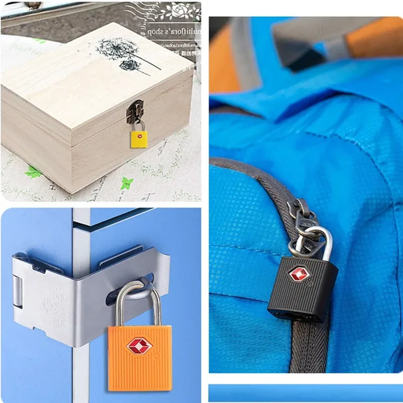 serrures tsa pour bagages avec clés, serrures de voyage approuvées par la tsa, petit cadenas avec clé, mini cadenas à clé identique