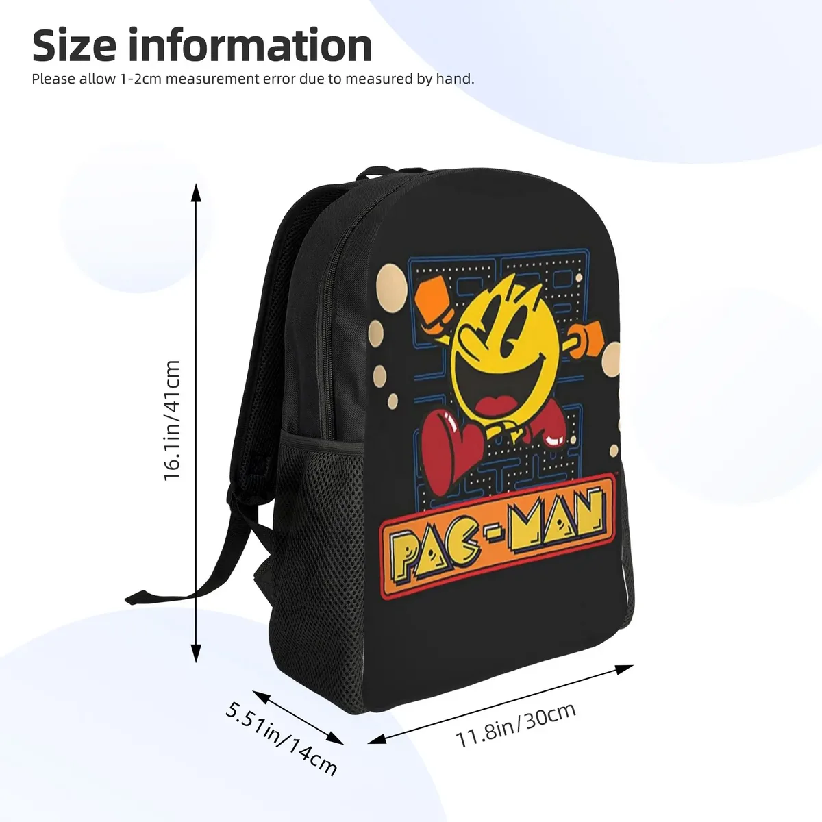 saison de rentrée scolaire sac à dos jaune (3) pac-man sac à dos tendance pour femme