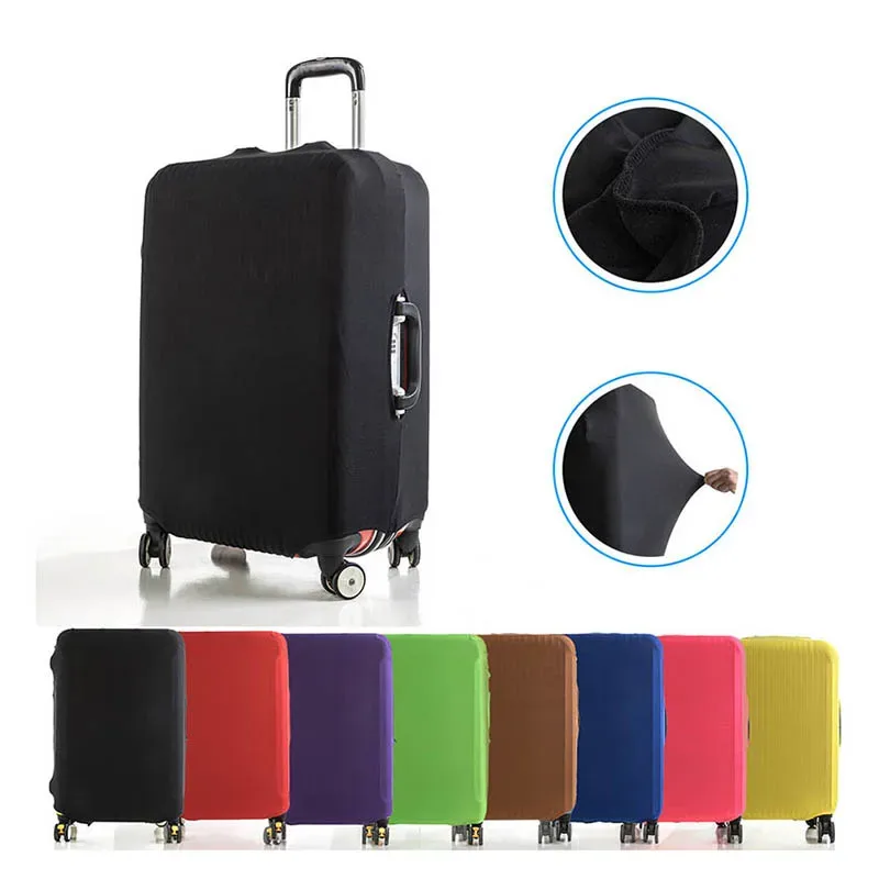 Housse de valise en tissu extensible, protège-valise, housse anti-poussière pour bagages, convient aux valises de 18 à 32 pouces, organisateur de voyage.