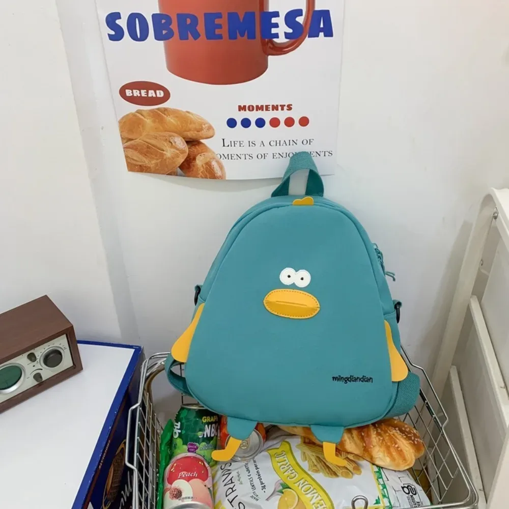 sacs de voyage de grande capacité en nylon, sac à bandoulière en forme de canard de dessin animé, sac d'école réglable pour étudiants