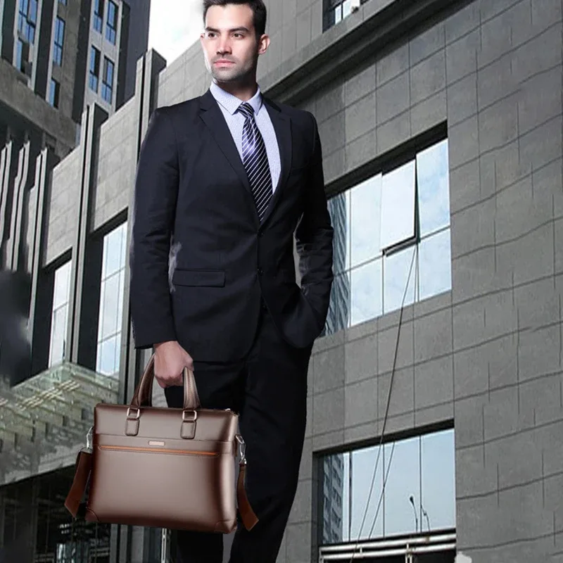 sac à main kangourou en cuir pu pour hommes, étuis à bombes, sac à bandoulière carré, sac à bandoulière, sac à main d'affaires, sac à main de créateur, sac à documents, initié, ordinateur portable, côté