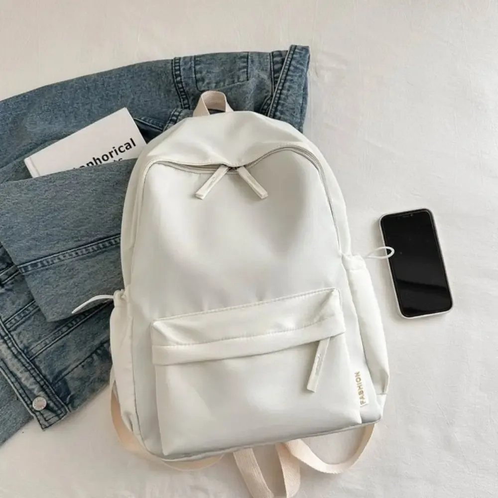 sac à dos portable de petite taille, couleur unie, style coréen, sac à main, sac à bandoulière pour étudiant, sac à dos décontracté de couleur unie pour homme