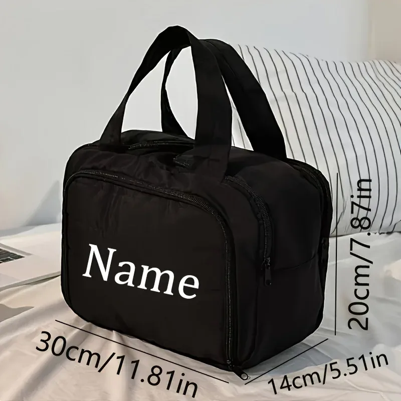 trousse de toilette personnalisée de grande capacité, pochette à maquillage multifonctionnelle, idéale pour la rentrée scolaire et les idées de cadeaux de noël