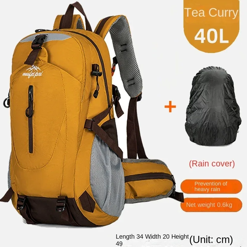 extra large taille 40l sports de plein air alpinisme sac hommes et femmes couple sac à dos décontracté hydrofuge double sacs à bandoulière