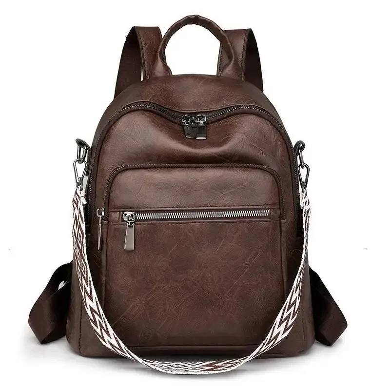 mode femmes sac grande capacité décontracté banlieue voyage sac à main en vente plus récent style britannique sac à dos femmes pu léger