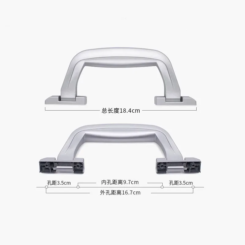poignée en métal pour valise, cadre d'infraction, sac de bord, accessoires de bagages, poignée dure, supports, sangle de transport