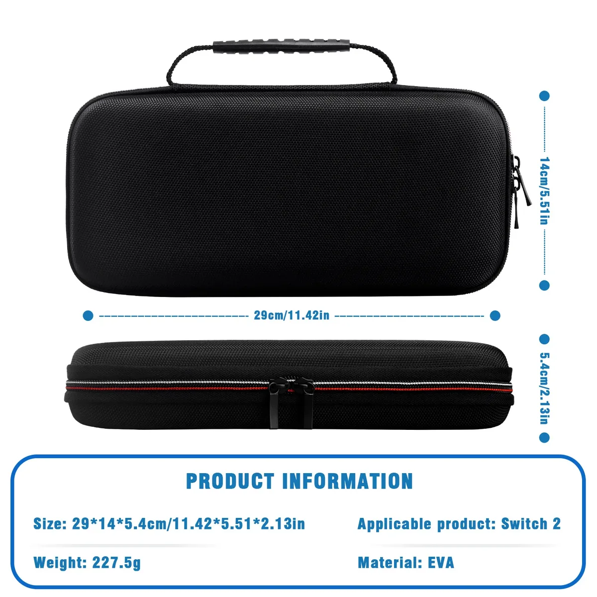 pour switch 2 console de jeu mallette de rangement ns2 boîte de rangement portable coque rigide ns 2 sac de console de jeu