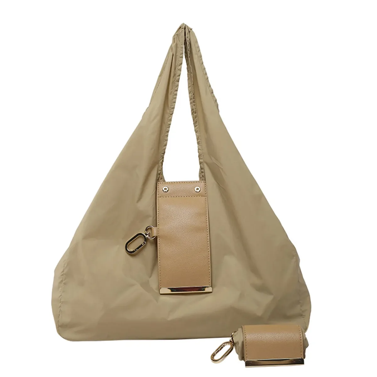 sac fourre-tout réutilisable mini format porte-clés, grande capacité, léger, pliable, sac de courses écologique, porte-clés extensible, sac réutilisable