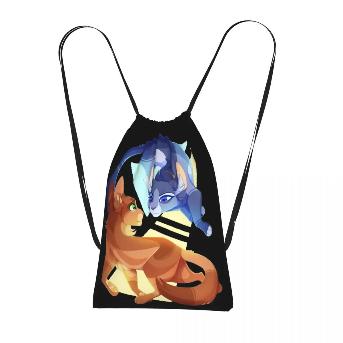 sacs à dos warrior cats, sacs multifonctions à cordon, sacs pour articles divers, sacs à livres pour les voyages et l'école