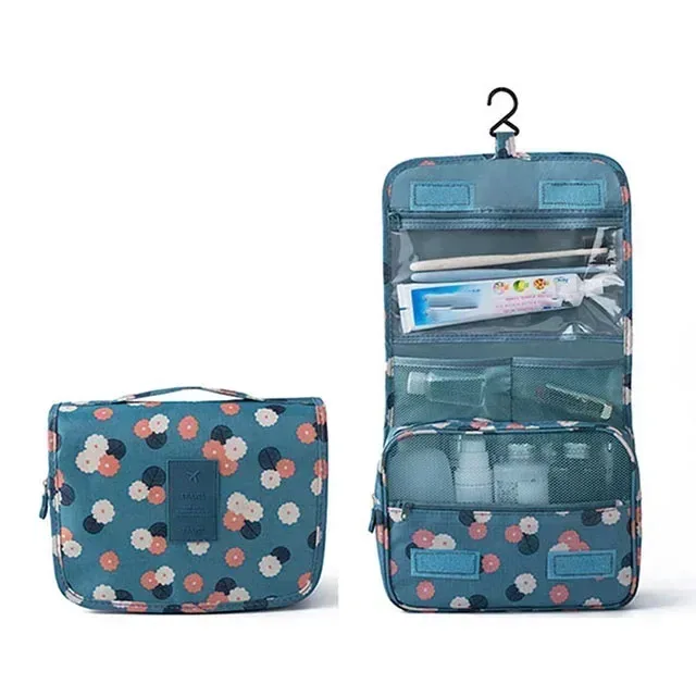 sac de maquillage à crochet de voyage multifonctionnel, sac de rangement de cosmétiques, articles de toilette étanches, organisateur de beauté, sac de rangement de salle de bain pour dames