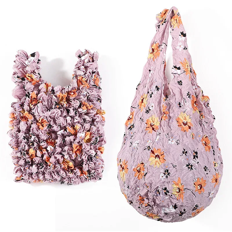 nouveau sac fourre-tout élastique réutilisable mini 1 pièce, grande capacité, sac à bandoulière portable, sac de rangement