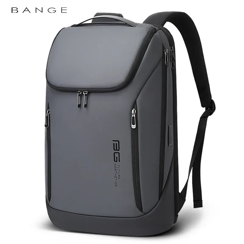 bange étanche multi-usage sac à dos pour ordinateur portable pour 15.6 "pouces usb charge antichoc mallette d'affaires sac à bandoulière pour homme femmes