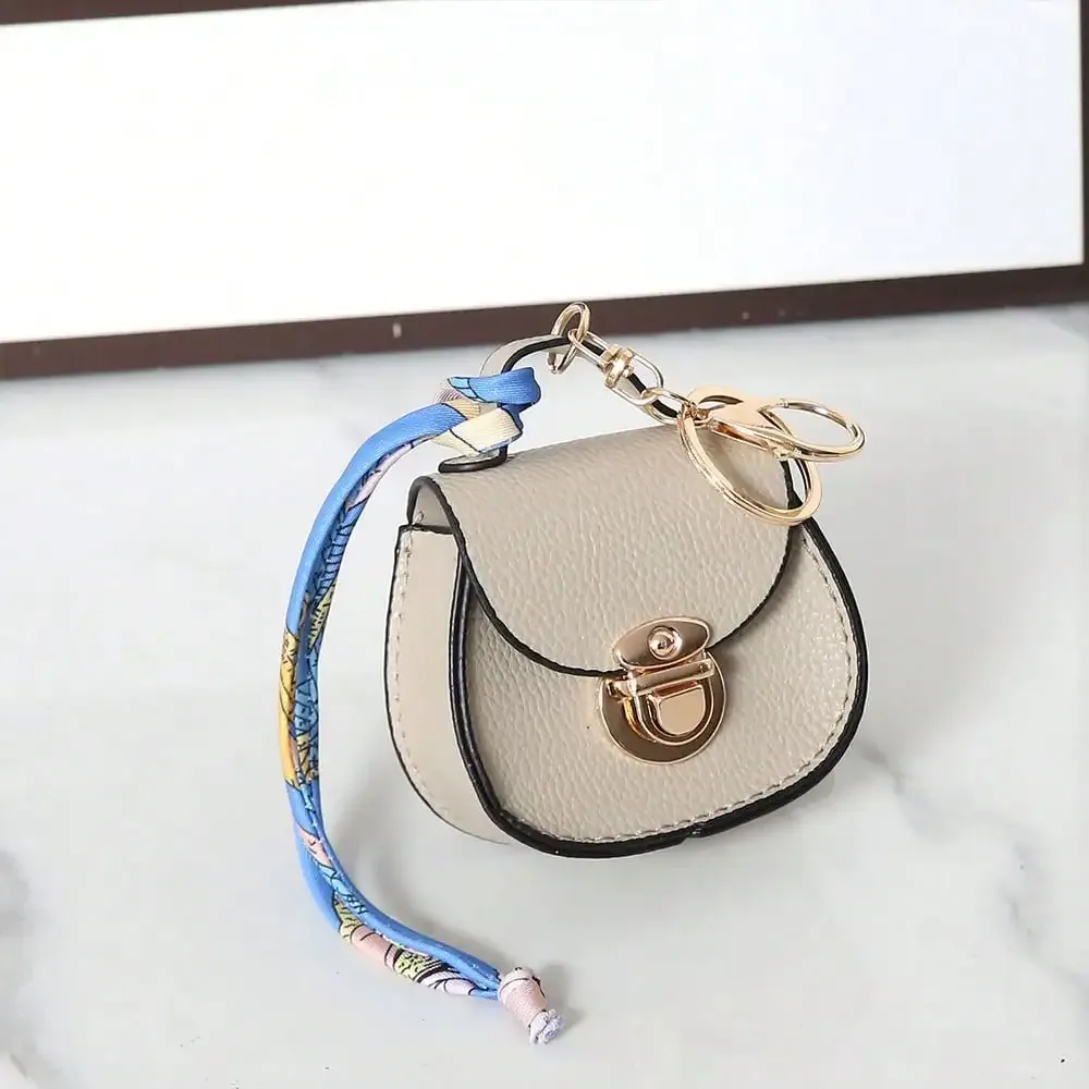 mini sacoche en cuir pu, pendentif de sac, porte-monnaie de luxe mignon, accessoire de mode créatif, porte-clés, cadeau, pochette à rouge à lèvres