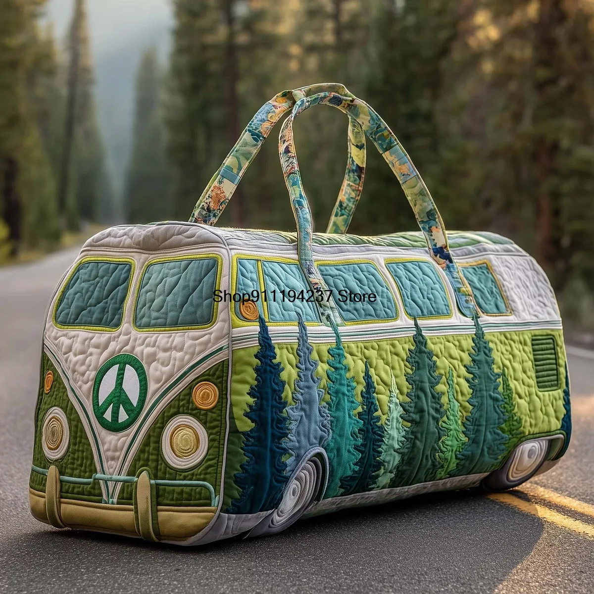 nouveau modèle de sac de voyage matelassé 3d hippie vibe