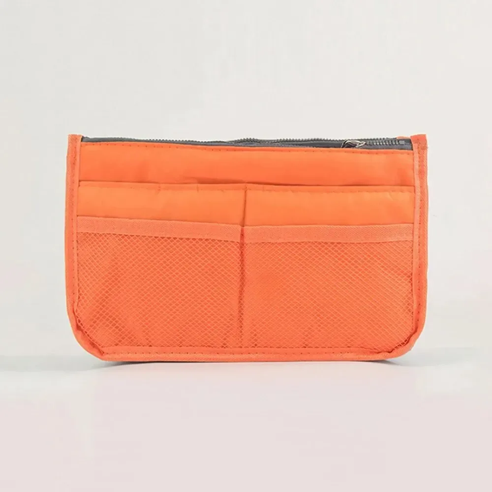trousse de maquillage multifonctionnelle de grande capacité, sac de rangement portable à double fermeture éclair pour articles de toilette, sac de rangement de voyage pour maman, cosmétiques multi-poches