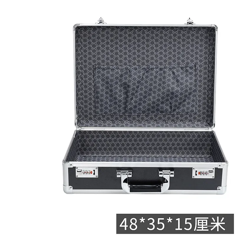 mallette rigide d'affaires avec serrure-boîte de sécurité de bureau coffre-fort pour documents pour fichiers, certificats, espèces, valise portable