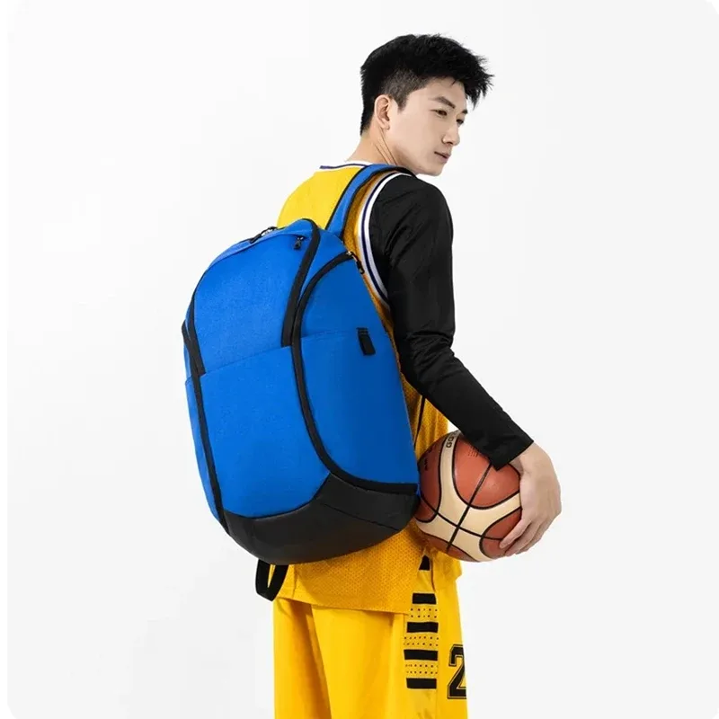 sac de rangement pour ballons de basketball avec logo personnalisé, séparation sec/humide, vente en gros de sacs à dos pour basketball et football avec impression de nom et motif