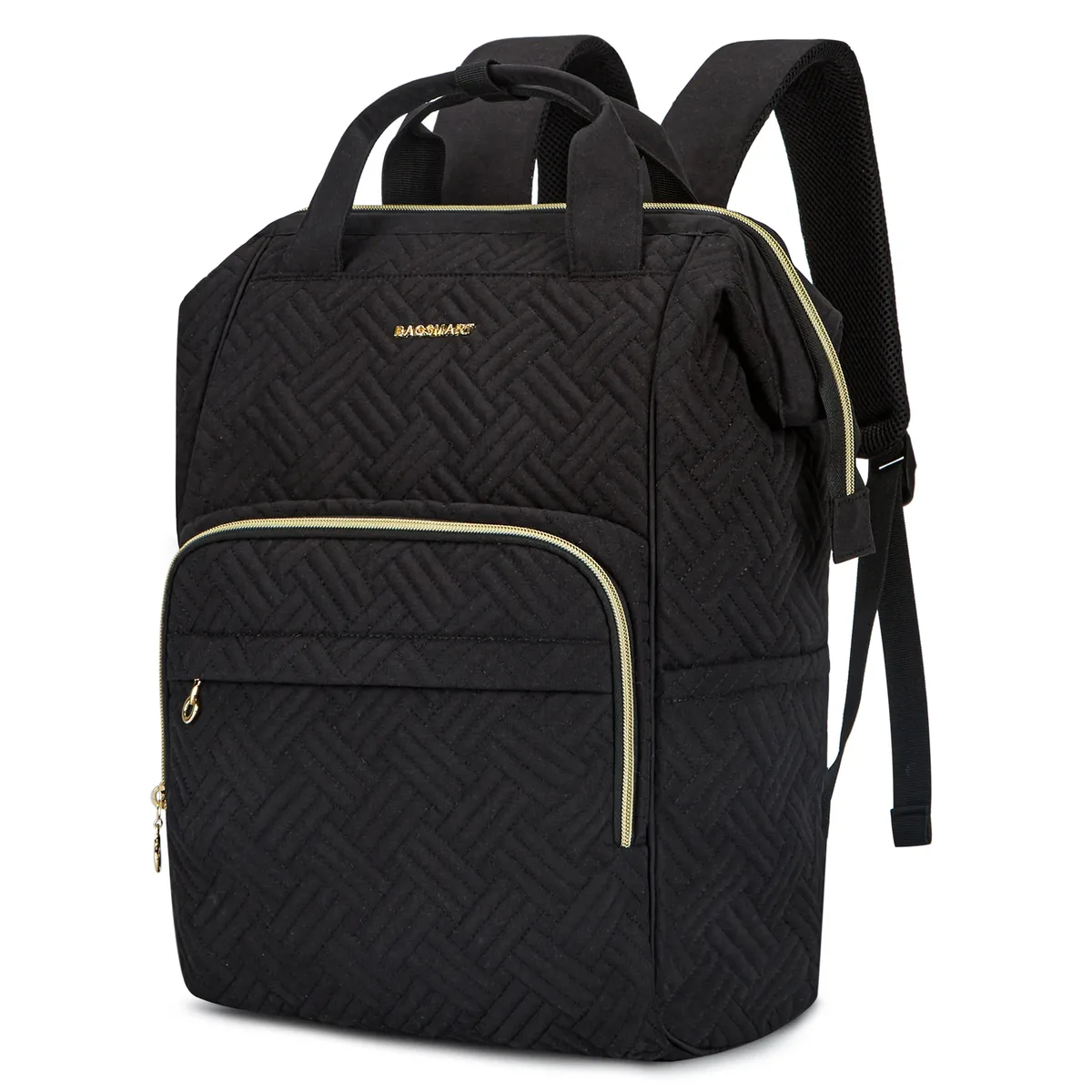 bagsmart-sac à dos de voyage étanche pour femme, sac à dos pour ordinateur portable 14-15.6 ", cartable universitaire mignon, sacs pour femme