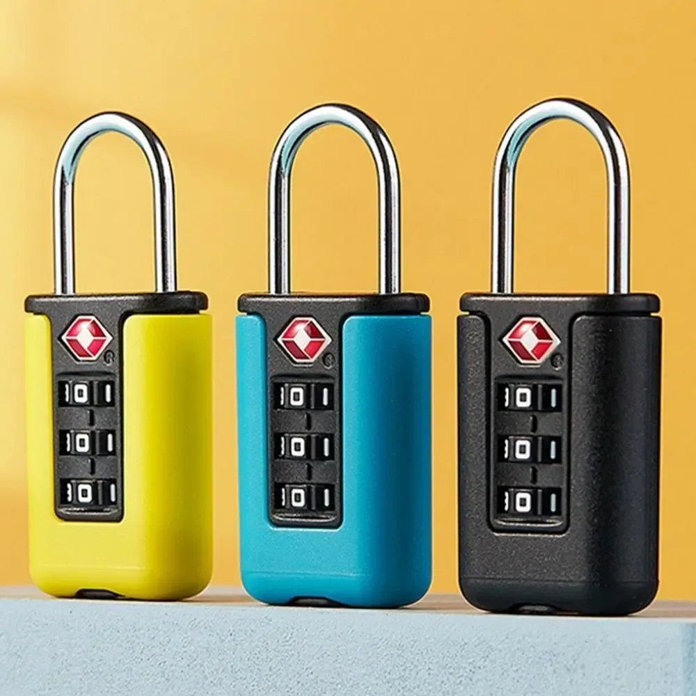 nouveau cadenas à code douanier tsa pour bagages de voyage, mot de passe, verrouillage modifiable, conception de couleur contrastée, 2024