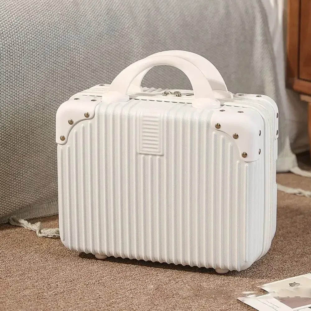 mini valise de voyage de 14 pouces, boîte à cosmétiques, boîte à mot de passe, organisateur de bagages à main, étui de maquillage, petite mallette d'embarquement
