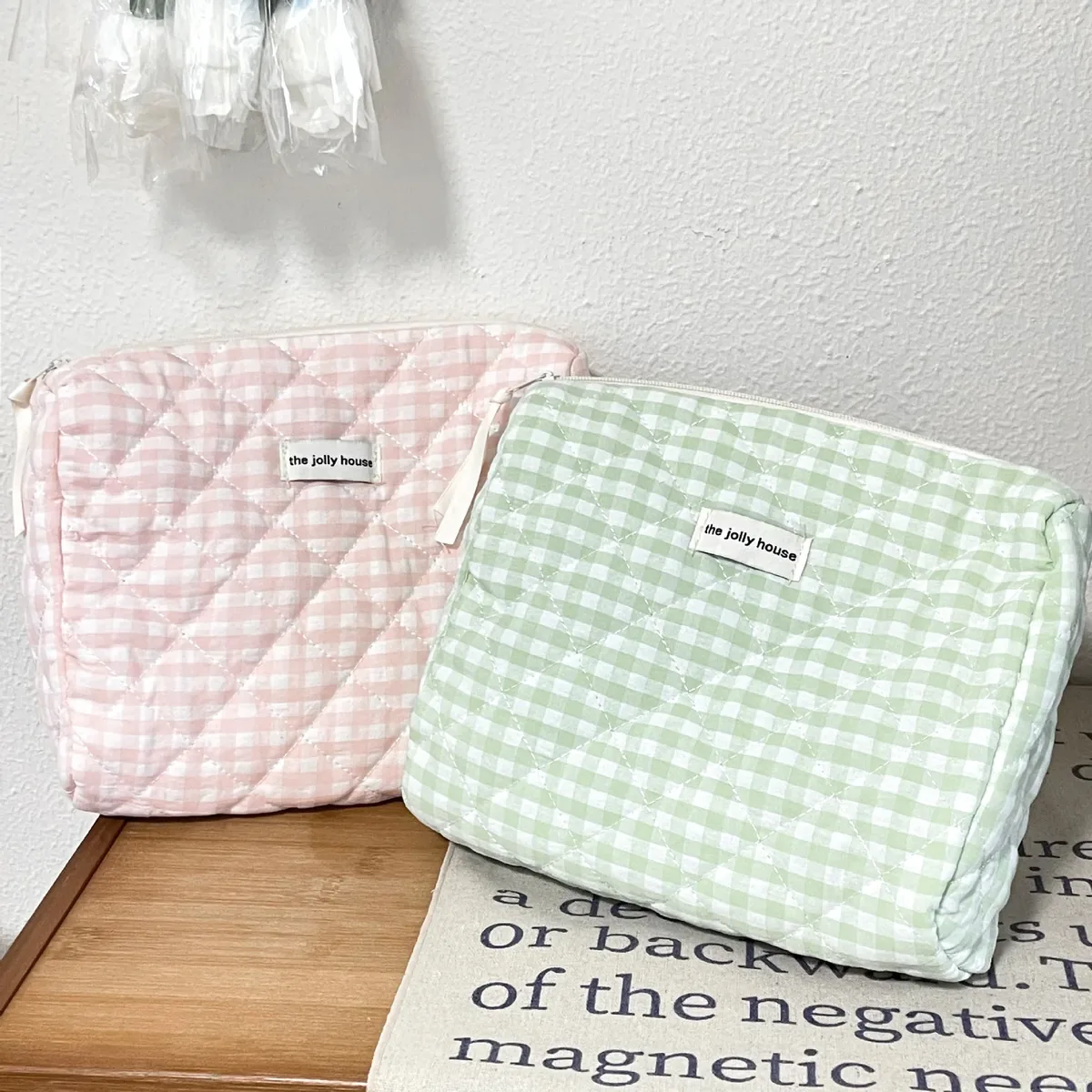 sacs à cosmétiques de grande capacité pour femmes, étuis décontractés pour dames, petit sac de rangement avec fermeture éclair, pochette de voyage pour femme, petits sacs à main