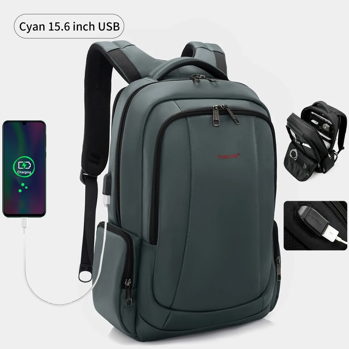 tigernu hommes sacs à dos sacs à dos à compression sous vide 14 15.6 17.3 ''sac à dos pour ordinateur portable pour hommes sac à dos scolaire sacs à dos de voyage pour hommes