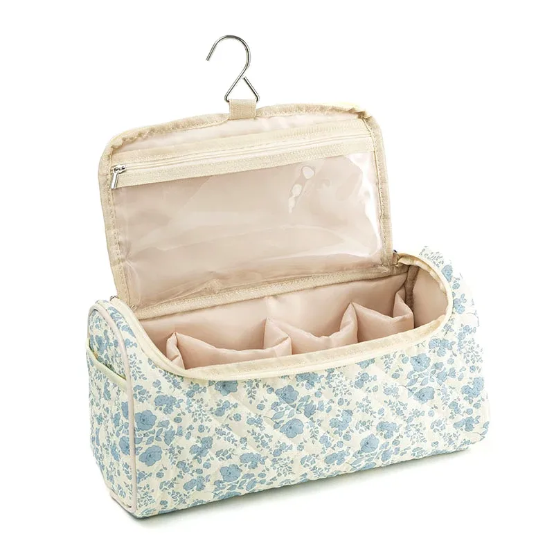 étui de voyage matelassé pour airwrap, sac de voyage pour outils capillaires en coton, sacs de rangement suspendables avec crochet de suspension