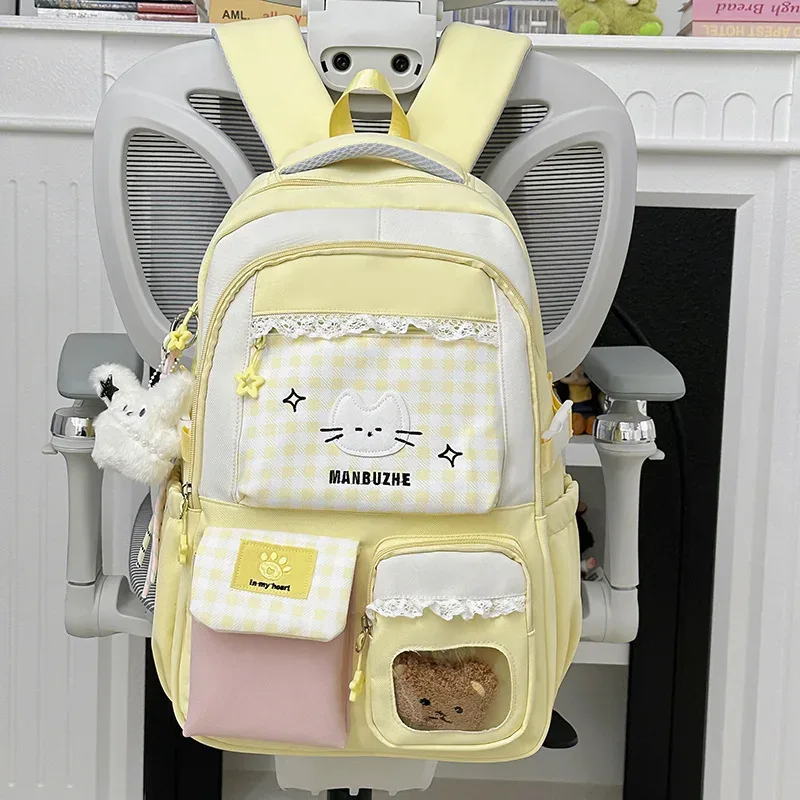 sac à dos scolaire rose pour filles, adolescentes, femmes, enfants, filles, collégiennes, lycéennes, élèves, jeunes filles, enfants