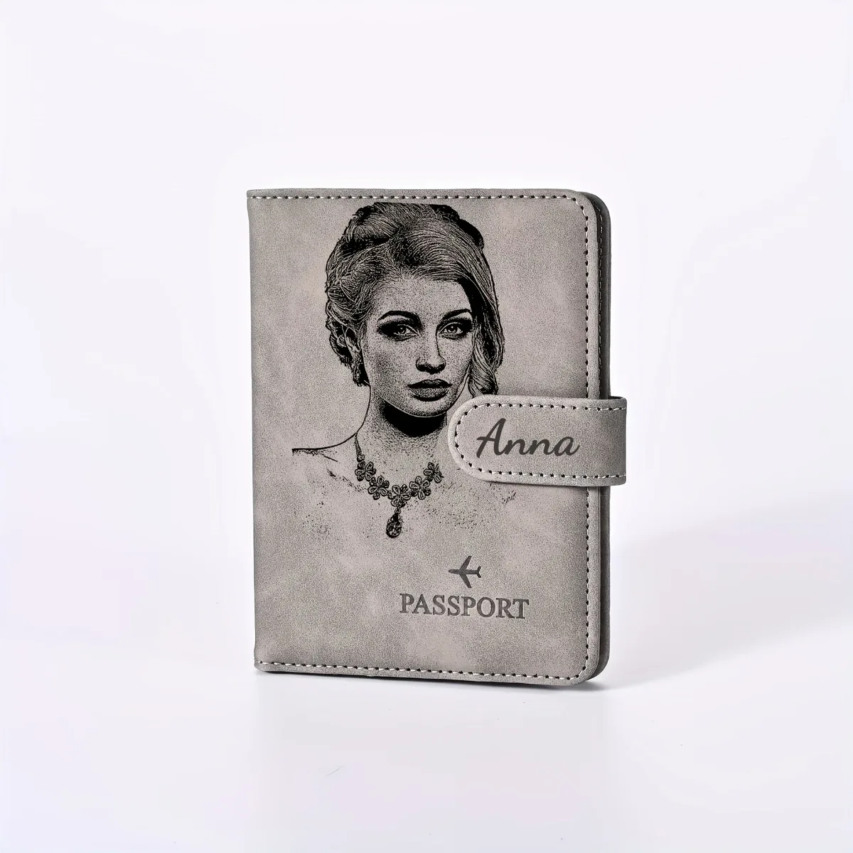 porte-passeport personnalisé avec motif d'animal de compagnie. élégante trousse de voyage pour documents, cadeau personnalisé pour les vacances, les affaires et plus encore