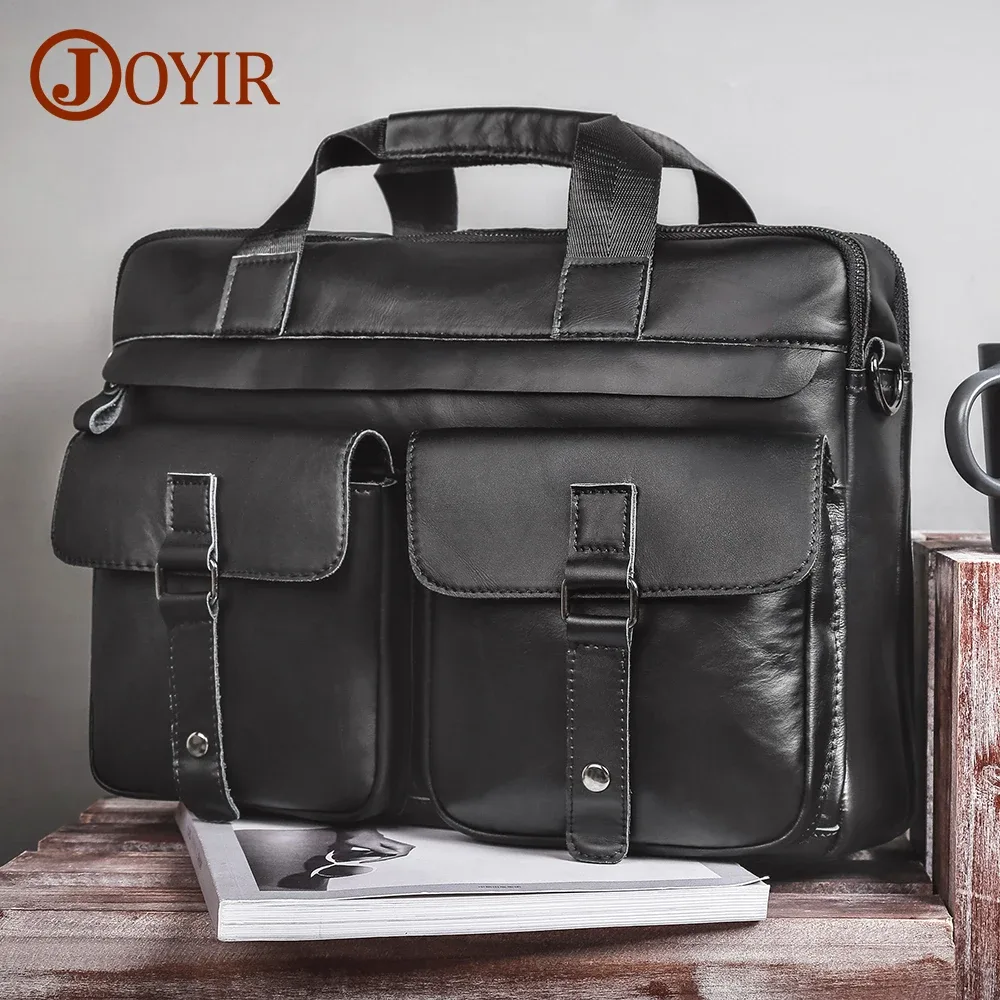 Chaîne YIR-Sac à Main en Cuir group pour Homme, Sacoche de Bureau pour Ordinateur Portable de 15.6 Pouces, Soutient des Bombes