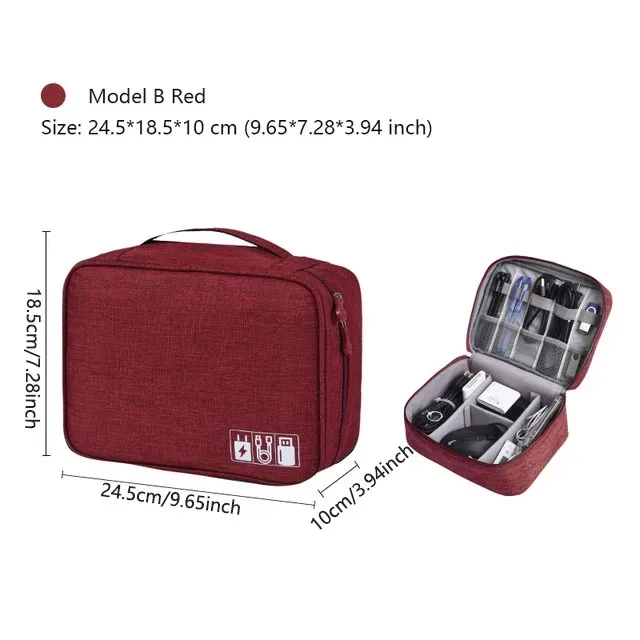 sac de rangement pour câbles de voyage, pochette de rangement numérique portable, sac de rangement étanche pour accessoires électroniques, sacs de rangement de câbles de voyage