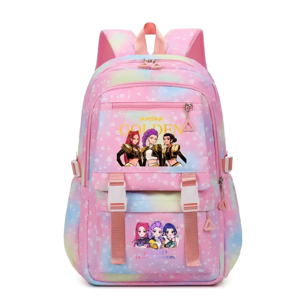 sac à dos kpop demon hunters en toile pikachu pour garçons, filles, adolescents, sac d'école, sac à dos pour hommes et femmes, sacs de voyage mochilas