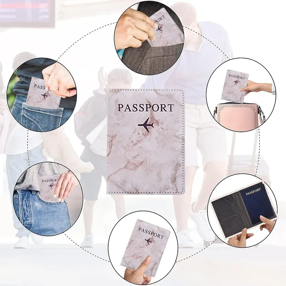 porte-passeport étui à passeport voyage étanche passeport housse de protection motif de broderie support plan aérien accessoires de voyage