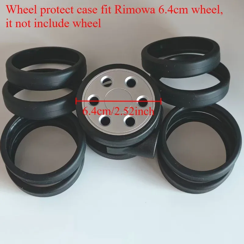 étui de protection pour roues de bagages rimowa, diamètre 64mm et 50mm, accessoires pour valises de voyage, housse de protection pour roues personnalisée