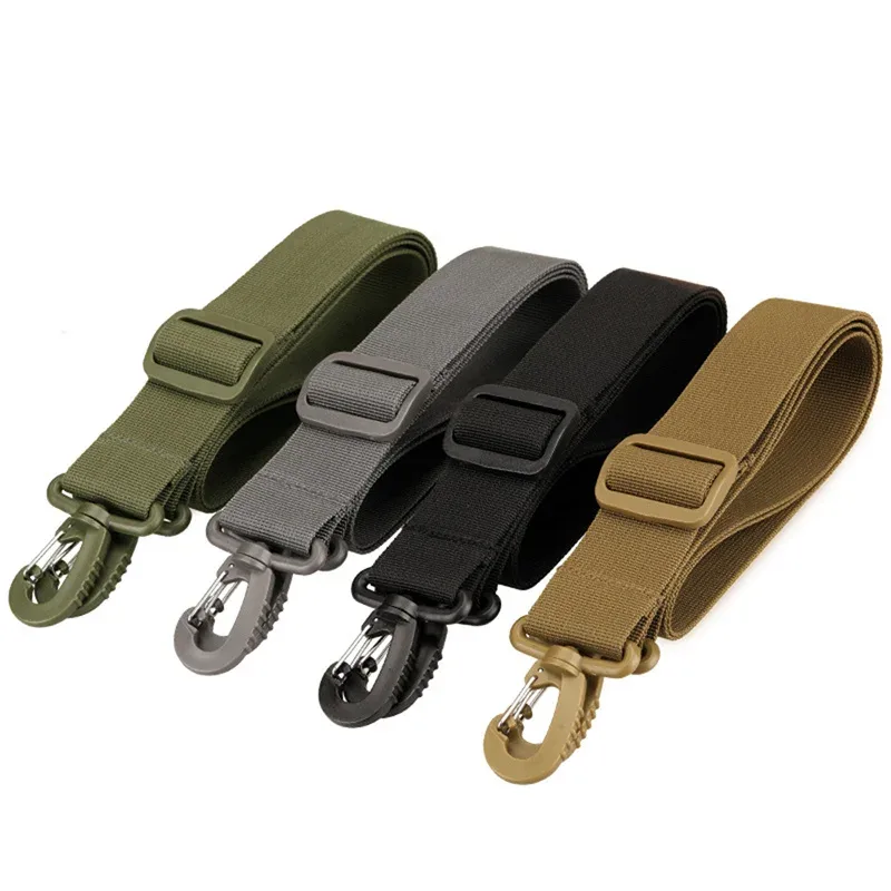 Sangle large réglable pour hommes, sac à bandoulière, sacoches à bandoulière, ceinture de remplacement noire, accessoires de pièces de sac