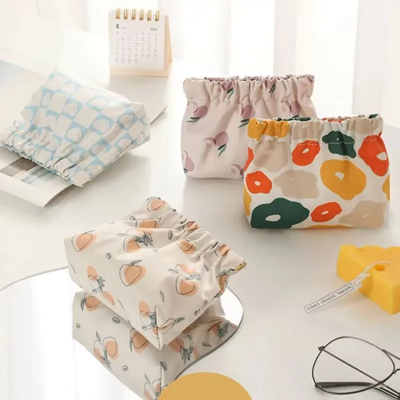 Sac de rangement pour serviettes hygiéniques, sacs pour tampons, porte-cartes de crédit, pochette pour serviettes, cosmétiques, porte-monnaie, organisateur, 1/2/3/4 pièces