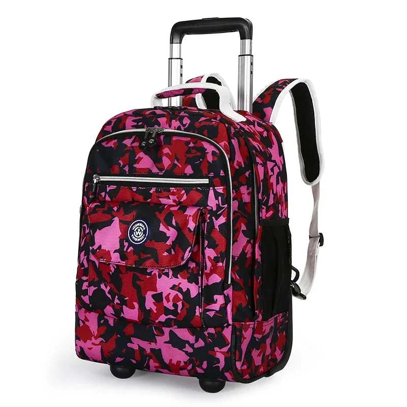 sac à dos roulant pour ordinateur portable, avec roulettes, résistant à l'eau, approuvé au vol, sac à roulettes