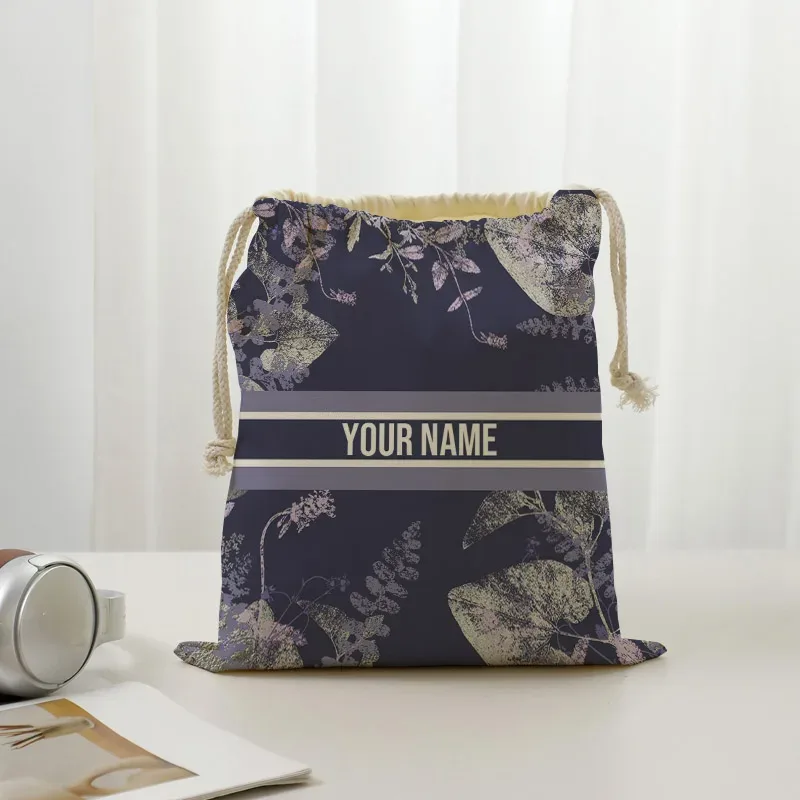 sac en toile pour épaules, poches à cordon de serrage, sac à dos de shopping personnalisé pour étudiant, pochette en coton pour salle de sport, sac de rangement de voyage