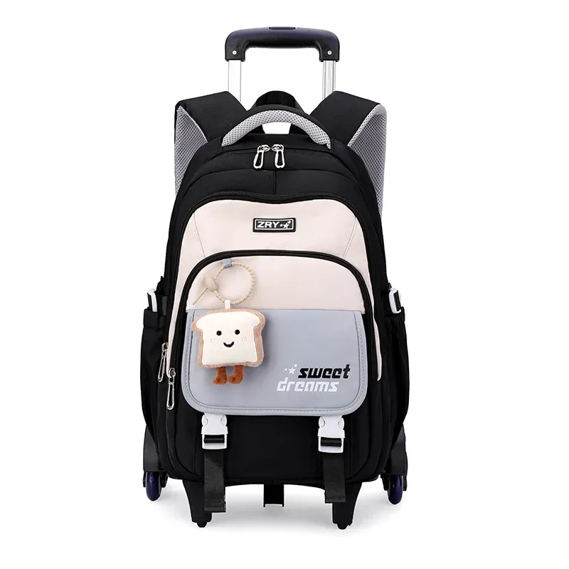 sacs à dos scolaires à roulettes pour filles, mochila, sac à dos enfant, bagage à roulettes, sac à dos scolaire