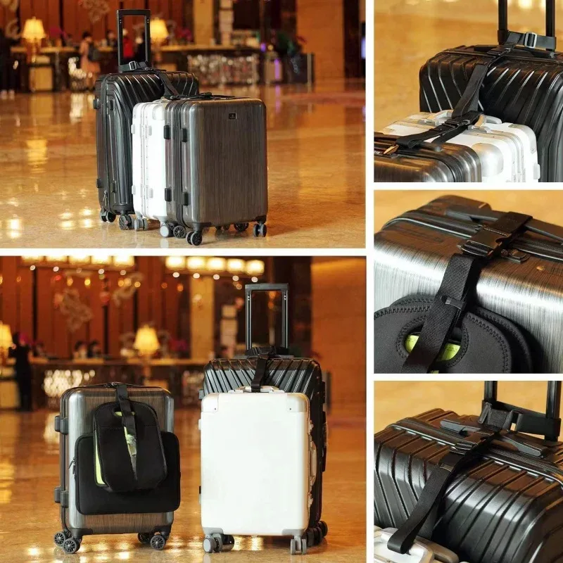 sangle de bagage de voyage ceintures de valise ceinture de sac de voyage télescopique élastique pour valise ceinture fixe sangle de boucle de voyage ceintures de bagages