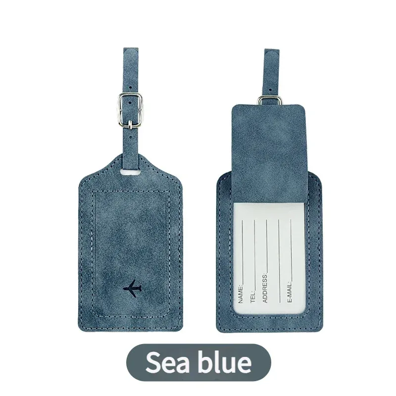 essentiels de voyage : porte-passeport à blocage rfid + ensemble d'étiquettes de bagage en cuir