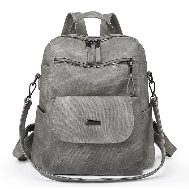nouveau sac à dos en cuir pu chaud sac à main pour femmes mode polyvalent design sac à main dames sacs à bandoulière voyage sac à dos
