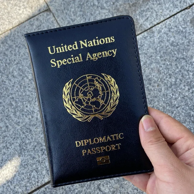 couverture de passeport diplomatique pour femmes, étui mignon à la mode pour passeport, documents de voyage, organisateur de passeport, étui de protection en cuir pu