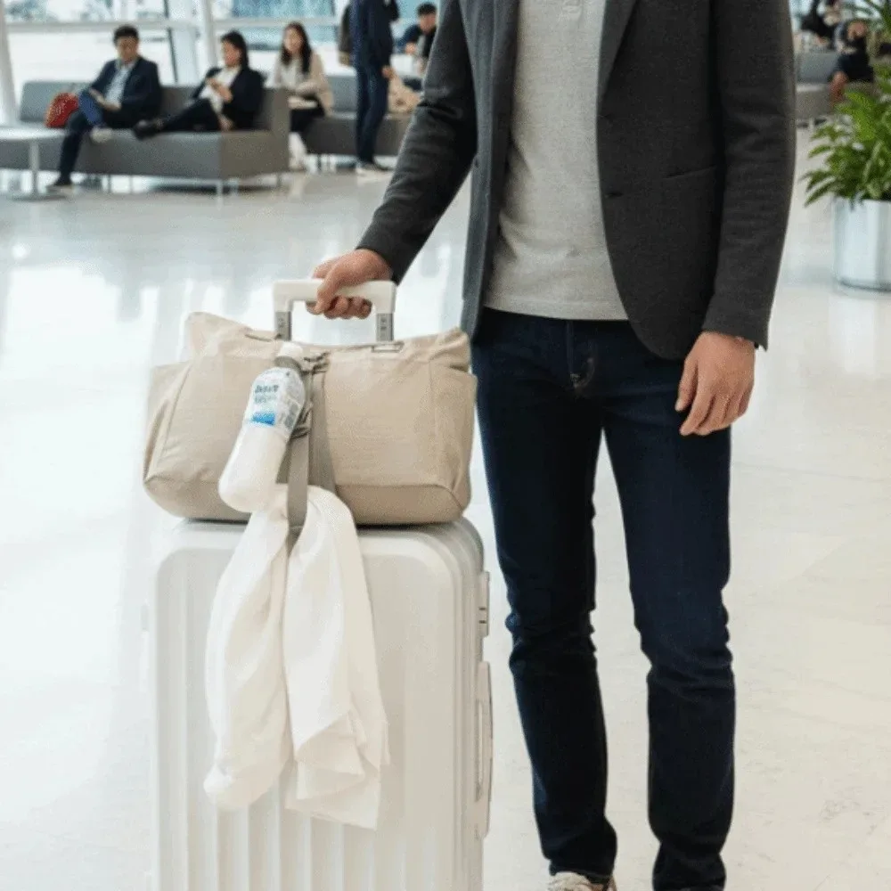 sangle de bagage élastique réglable facilement avec crochet, ceinture universelle de fixation pour valise, sangle de sécurité pour bagages de voyage