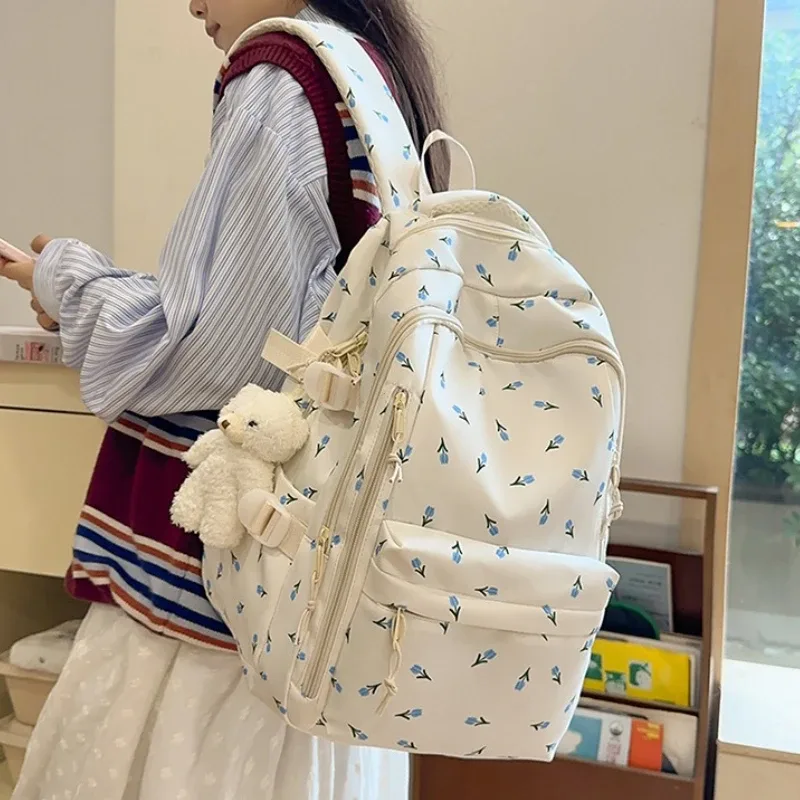 Sac à dos mignon pour filles, sac d'école de grande capacité pour étudiants, sac de rangement de voyage Portable pour adolescents, sac à livres pour enfants