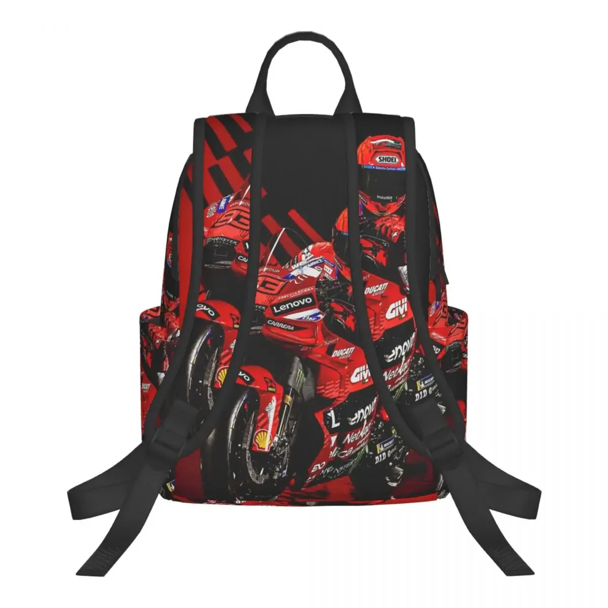 sac à dos de course de moto marqueze, sac à livres pour étudiants garçons et filles, sac d'école pour enfants, sacs à bandoulière pour ordinateur portable pour hommes et femmes