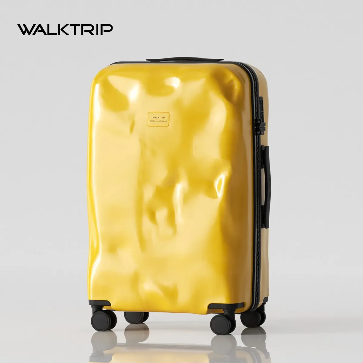 valise embossée walktrip, robuste et durable, bagage à main 20 pouces pour hommes et femmes, valise à roulettes 28 pouces avec serrure à combinaison24