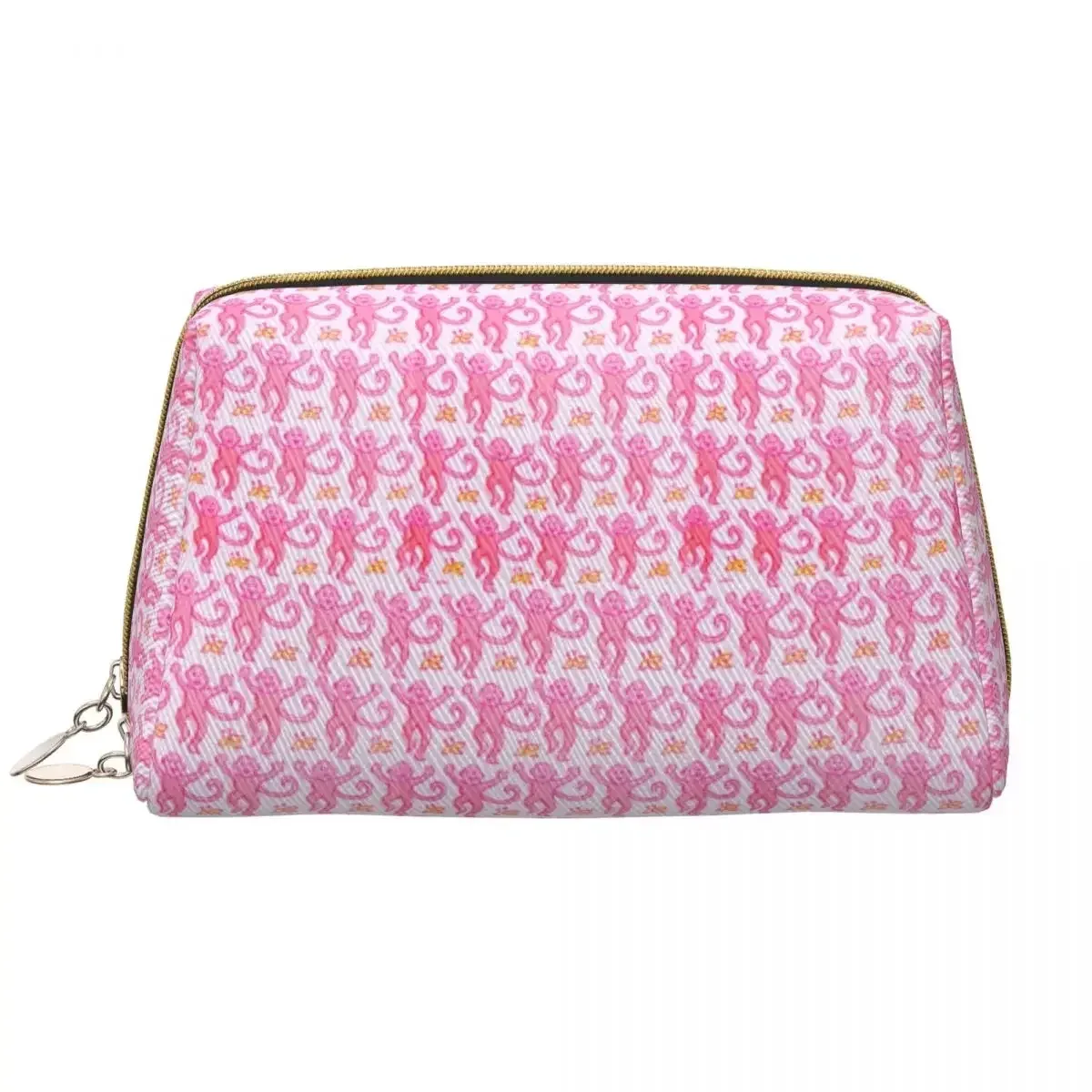 sac à cosmétiques de voyage personnalisé pour femme, rouleau preppy, singes, lapin, trousse de toilette et de maquillage, trousse de rangement de beauté pour dames