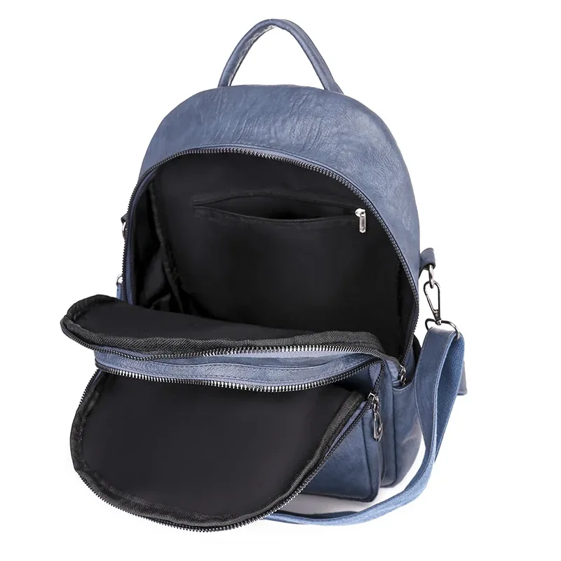 sac à dos à double usage en cuir souple pour femmes, nouveau sac de voyage décontracté de grande capacité, polyvalent et haut de gamme, petit ba, 2024