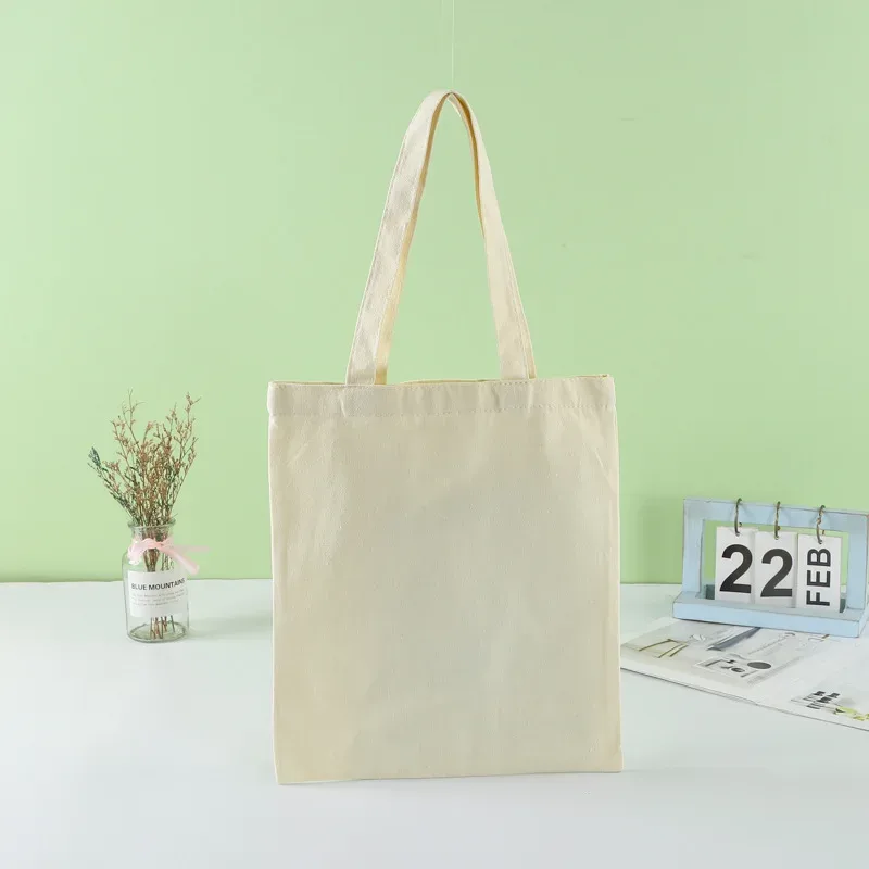 sac à bandoulière de grande capacité en toile noire et blanche, fourre-tout pliable en coton écologique, sac de shopping réutilisable, diy
